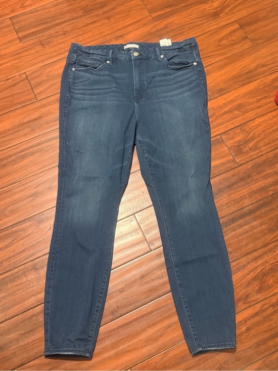 Good American Denim - Good American Indigo High-Stretch Skinny Jeans SZ 18